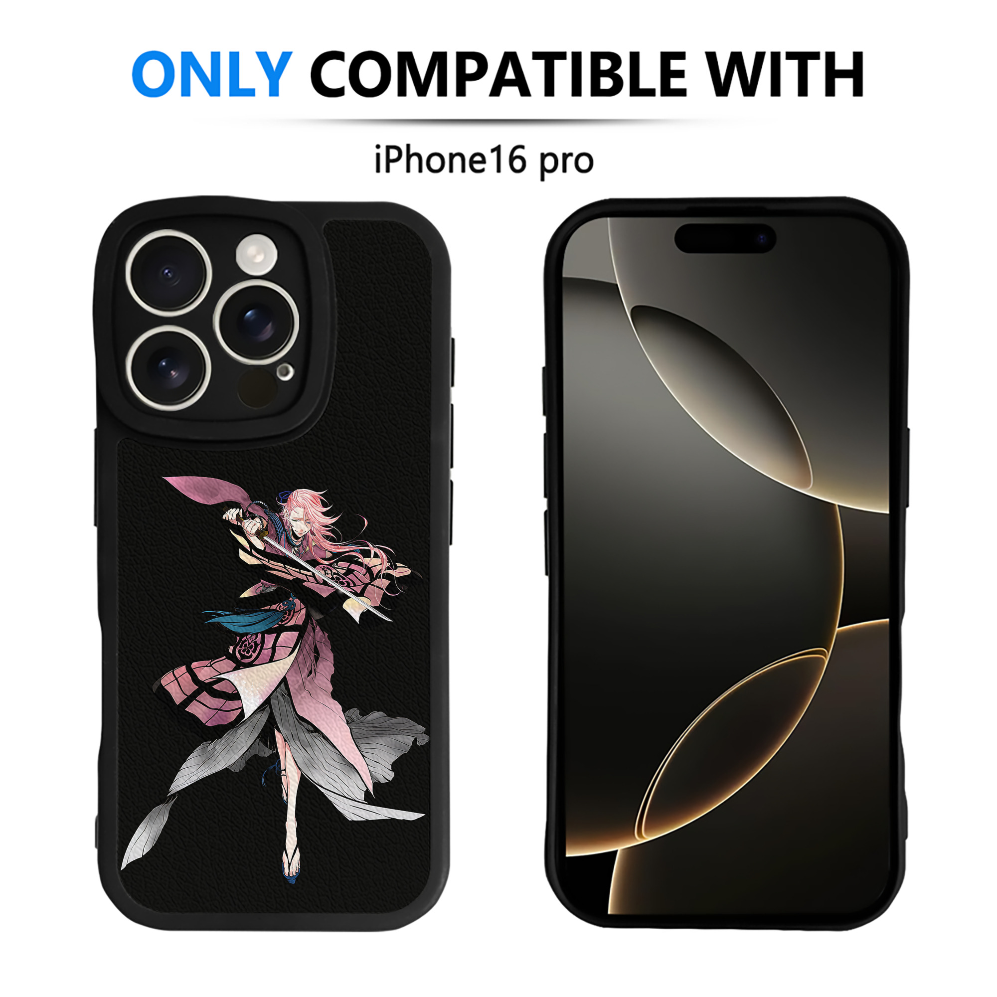 （画像用） 刀剣乱舞 Touken Ranbu 【iPhone 16シリーズ対応】シリコンスマホケース（レザー調） 材質：シリコン